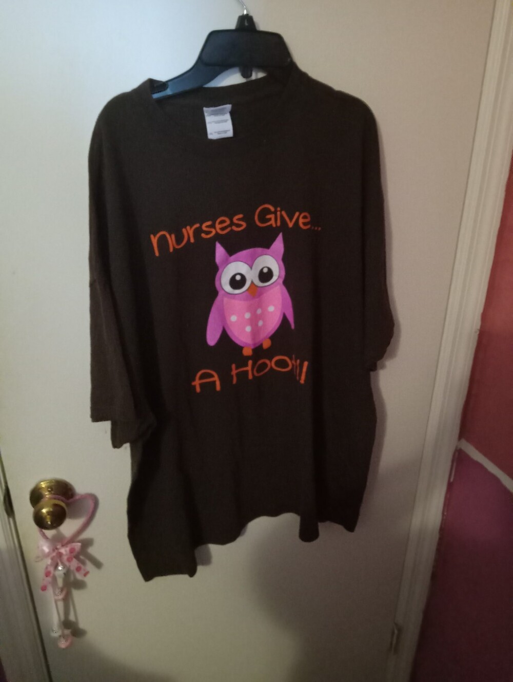 Women's Plus Size 2X Nurse Owl Graphic Tshirt